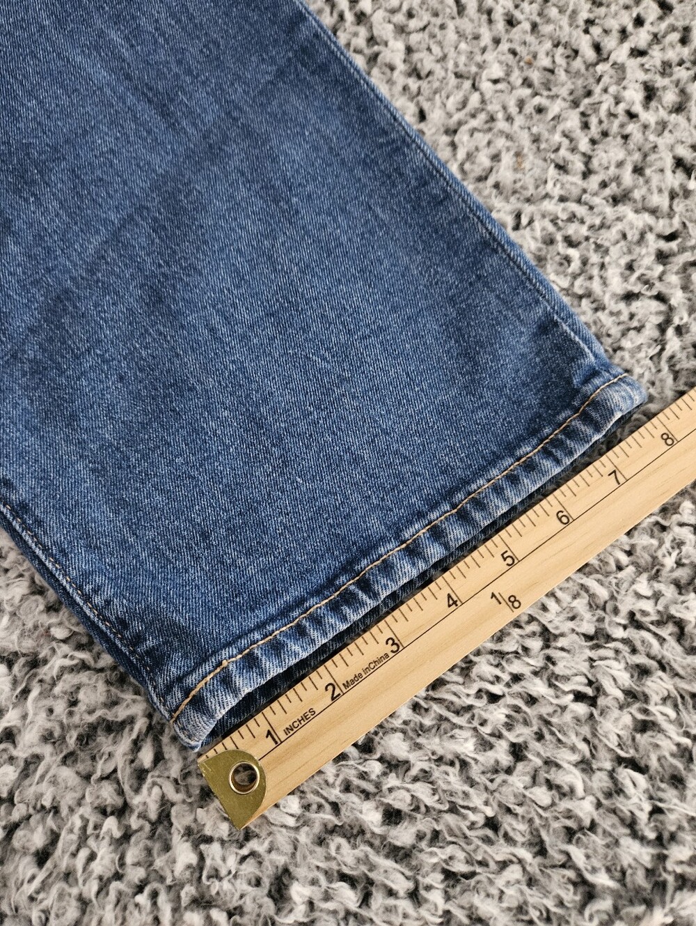 Old Navy High-Waisted OG Loose Jeans Sz 8 Straight Leg Embroidered Blue Women's - Picture 16 of 16